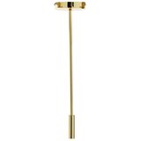 Premier Housewares Bela/v zlati barvi kovinska viseča svetilka s steklenim senčilom ø 27 cm Trieste – | Shoptok.si