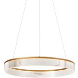QAZQA Sodobna viseča svetilka medenina 78cm vklj. LED 3-stopenjsko zatemnjevanje - Anello Chandelier | Shoptok.si