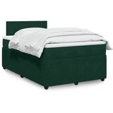  Krevet box spring s madracem tamnozeleni 120x190 cm baršunasti | shoptok.hr