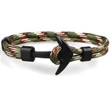 IZMAEL Zapestnica Rope Anchor - Zelena/Rjava | Shoptok.si