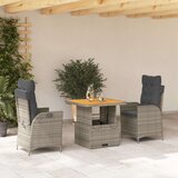  3-dijelni vrtni blagovaonski set sivi od poliratana | shoptok.hr