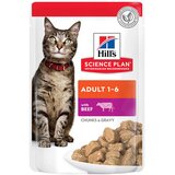 Hill’s Science Plan Adult - vlažna hrana za odrasle mačke sa govedinom (12x85g) | Eponuda.com