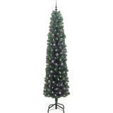 vidaXL Umestno božično drevo Zelena 240 cm PVC in Jeklo in Plastika | Shoptok.si