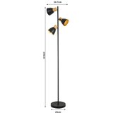  Brilagi - Stojeća lampa ODENSE 3xE14/10W/230V drvo/crna | Eponuda.com