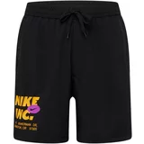 Nike Športne hlače 'FORM' lila / oranžna / črna