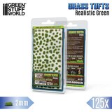 Green Stuff World Static Grass Tufts 2mm Realistic Green | Buseni trave 2mm realistična zelena Cene