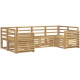  Set vanjskih sofa 6 pcs Bijela 245 x 132,5 x 73 cm | shoptok.hr