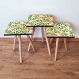 Hanah home 3Shp261 - salmon salmongreen nesting table (3 pieces) | ePonuda.com