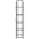  Stalak za vino za 73 boce crni 45 x 36 x 200 cm kovano željezo | shoptok.hr