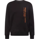 Calvin Klein Jeans Sweater majica narančasta / crna