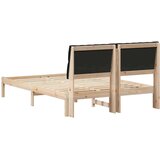 vidaXL krevetni okvir s tapiciranim uzglavljem smeđa 150 x 200 cm | shoptok.hr