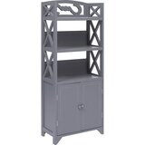 vidaXL Kupaonski ormarić sivi 46 x 24 x 116 cm od drva paulovnije Cijene
