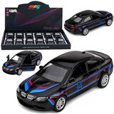 SPORTS Car Metal Car Pull-Back Drive Opening Doors Black 1:32 Cene