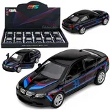 Car Metal Car Pull-Back Drive Opening Doors Black 1:32