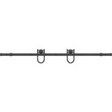 vidaXL Komplet opreme za drsna vrata 183 cm jeklo črne barve | Shoptok.si