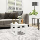 vidaXL Stranska mizica bela 50x50x35 cm iverna plošča Cene