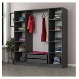 Hanah home Ormar Kale 180x190x52cm Antracit | Eponuda.ba