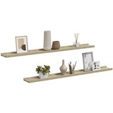  Zidne police 2 kom boja hrasta sonome 100 x 9 x 3 cm | Eponuda.com