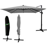 Chomik Vrtna sjenila s LED rasvjetom Roma 3x3m (SIVA) | shoptok.hr