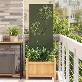 vidaXL Privatnost u vrtu Rezbarija Maslinovo zelena 50 x 140 cm Cijene