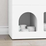  Strani šal Bela 80,5 x 35 x 59 cm Konstruiran les, (5000107901) | Shoptok.si