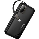 hoco. Powerbank 10000 mAh QC PD 20W s uvlačivim USB C kabelom Q51 crni | shoptok.hr