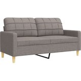  3-dijelni set sofa s tabureom smeđesivi od tkanine | Eponuda.com