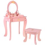  Lesena toaletna mizica roza | Shoptok.si
