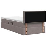  Krevet s madracem i skladištem Sivosmeđa 90 x 200 cm Baršun - Sivosmeđa 90 x 200 cm Dizajn linija | shoptok.hr