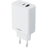 Maxlife kućni punjač za telefon PD QC od 20W sa USB-A i USB-C ulazom WHITE ( OEM0101381 ) Cene