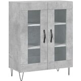  Komoda siva boja betona 69,5x34x90 cm od konstruiranog drva | shoptok.hr