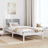  Okvir za krevet s uzglavljem Svijetlo siva 90 x 190 cm | shoptok.hr