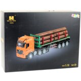 Kamion za prijevoz trupaca na daljinsko upravljanje Timber TransporterHuina 1:18 - zeleno/narančasti | shoptok.hr