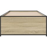  Okvir za krevet boja hrasta 75x190 cm konstruirano drvo i metal | Eponuda.ba