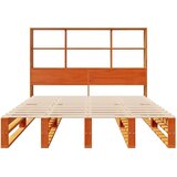  s regalom za knjige bez madraca 140x190 cm masivno drvo | shoptok.hr