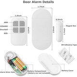 GUDOQI Brezžični Alarm za Vrata in Okna z 2 Daljincema | Shoptok.si