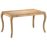  Blagovaonski stol od masivnog drva manga 135 x 75 x 76 cm | shoptok.hr