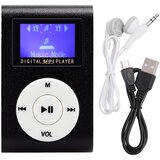 WIRELESS PLACE 0,8-palčni LCD zaslon mini prenosni MP3 predvajalnik glasbe kovinska mini sponka MP3 podpora pomnilniška kartica s 3,5 mm slušalkami, (5000129202) Cene
