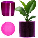 KADAX Okrogel cvetlični lonec Plastika 12,5 cm Vijolična, (5000352881) | Shoptok.si