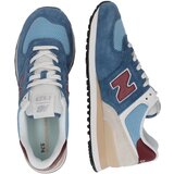 New Balance Niske tenisice '574' golublje plava / svijetloplava / bež siva / burgund | shoptok.hr
