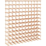  Stalak za vino za 120 boca 112,5x23x123,5 cm masivna borovina | shoptok.hr