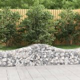 vidaXL obokane gabion košare 9 kosov 200x50x40/60 cm pocinkano železo | Shoptok.si
