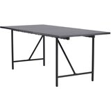 Venture Home Astrid pravokutni blagovaonski stol 200 × 90 cm, crni | shoptok.hr