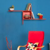 HANAH HOME RAF-04-KK-1 red wall shelf cene