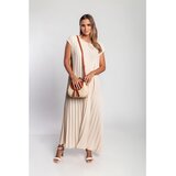 Fenzy Duga Plisirana Haljina, Bež | shoptok.hr