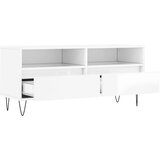 TV ormarić sjajni bijeli 100x34,5x44,5 cm od konstruiranog drva | shoptok.hr
