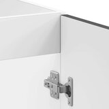 vidaXL Osnovna omarica za umivalnik Kalmar črna 80x46x81,5 cm | Shoptok.si