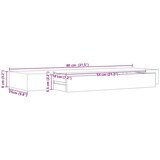  Plutajuća zidna polica s ladicom crna 80 x 25 x 8 cm | shoptok.hr