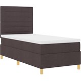  LED Box Spring Krevet Tamno smeđa 80 x 200 cm tkanina Slike