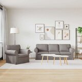 SOFA 2 pcs Sivo-smeđa Metal | shoptok.hr